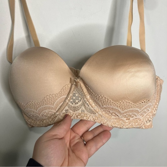 Auden plunge coverage push up strapless bra size 38C - Picture 2 of 5